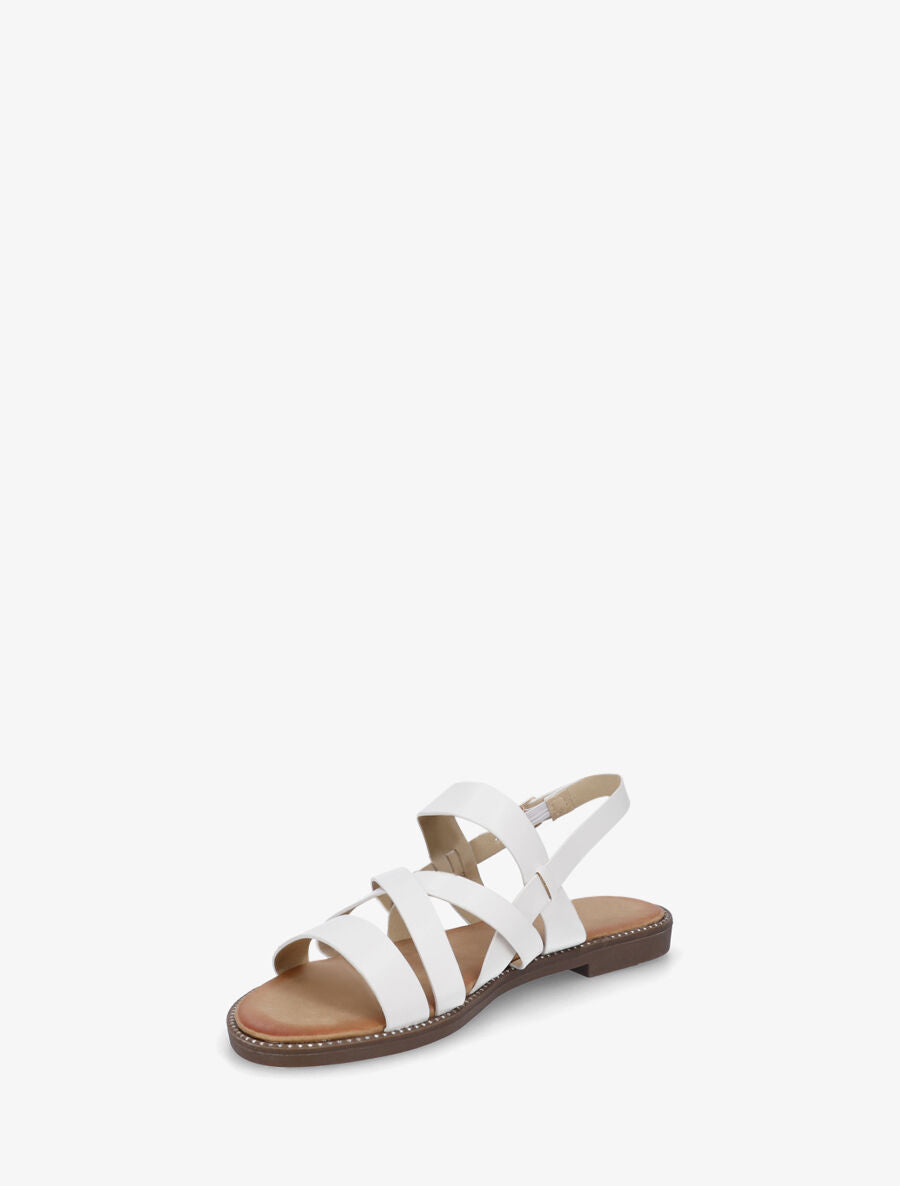 Nu-pieds à brides croisées - Blanc - 3