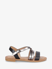 Nu-pieds fantaisies à brides croisées - Noir - 5