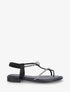 Nu-pieds en simili à strass - Noir - 1