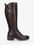 Bottes en simili à ceinturon - Marron - 1