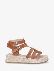 Sandales style spartiates - Camel - 1