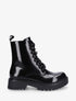 Bottines montantes vernies - Noir - 5