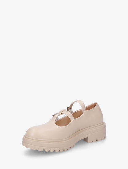 Derbies ajourés à boucles - Beige - 3