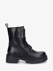 Bottines montantes à empiècement métallique - Noir - 1