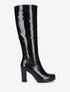 Bottes vernies à plateforme et talon haut - Noir - 1