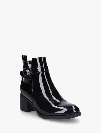 Bottines vernies à talon - Noir - 2