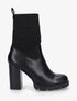 Bottines chaussettes imprimé grec - Noir - 1