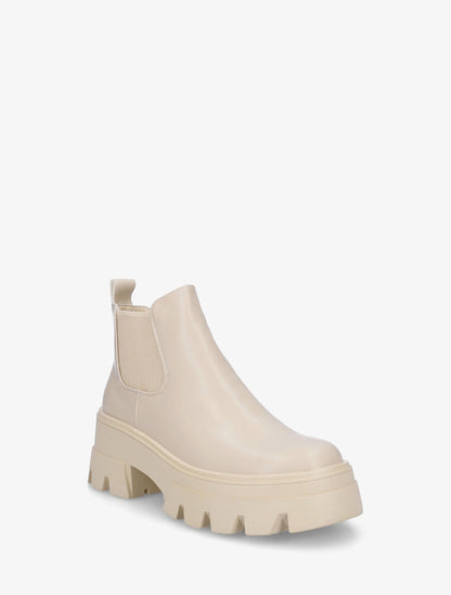 Chelsea boots à semelle crantée - Beige - 2