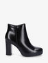 Bottines en simili à talon haut - Noir - 5