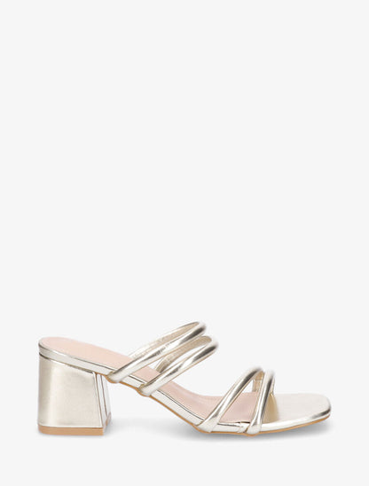 Mules à talon et multibrides - Or - 1