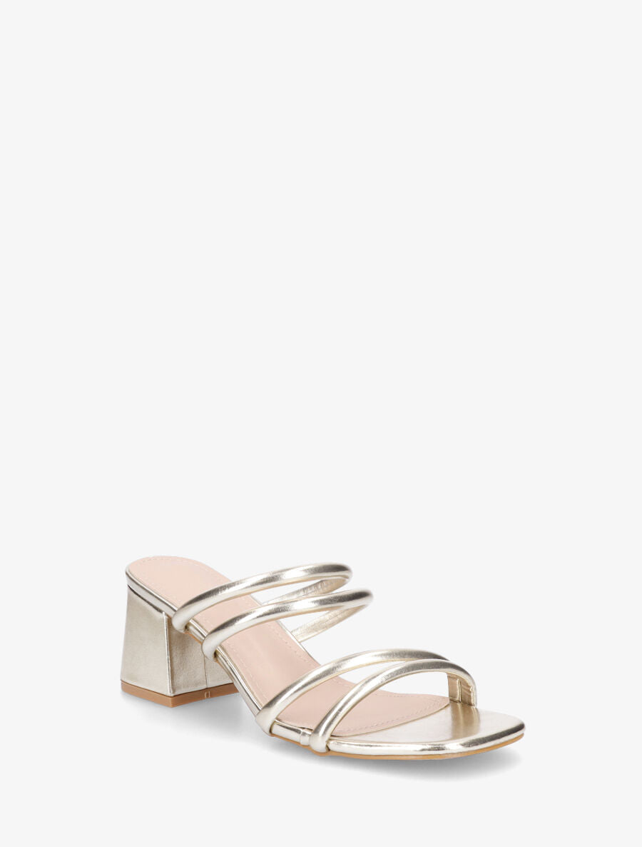 Mules à talon et multibrides - Or - 2