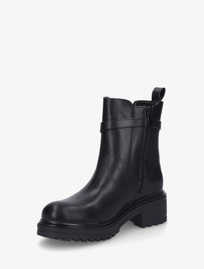 Bottines élastiquées à empiècement métal - Noir - 3