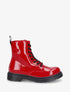Bottines vernies et montantes à lacets - Rouge - 1