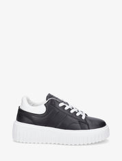 Sneakers à plateforme striée - Noir - 5