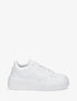 Sneakers à plateforme striée - Blanc - 5