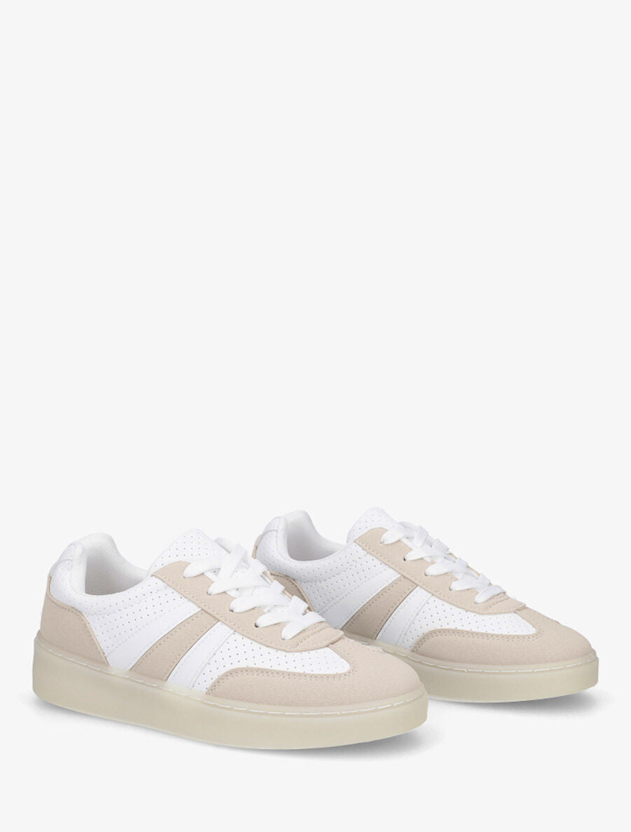 Baskets bimatière perforées - Beige - 4