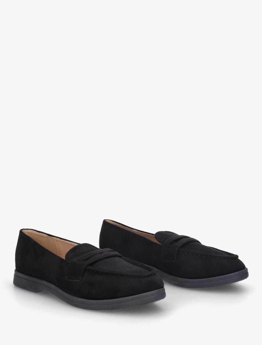 Mocassins en suédine - Noir - 4