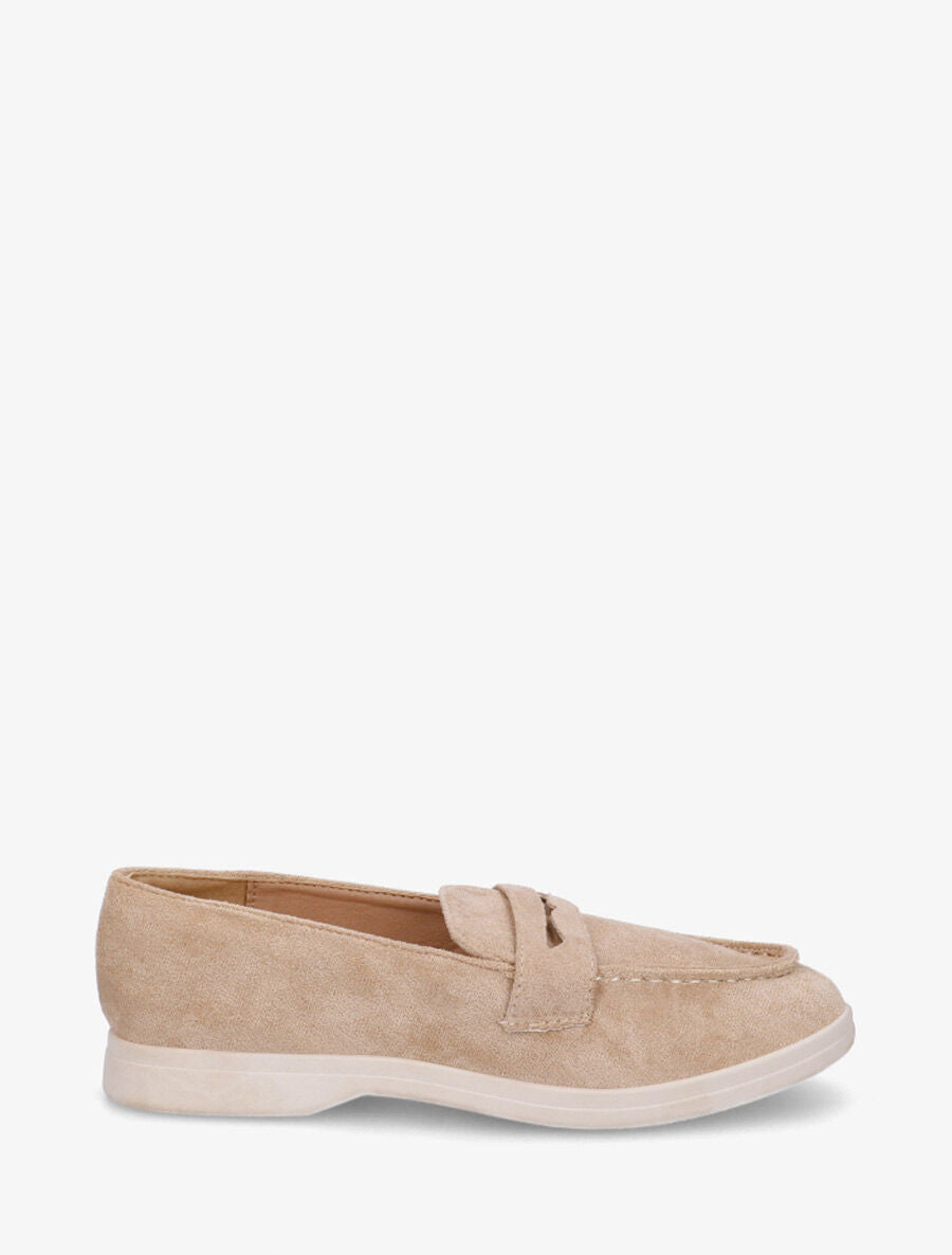 Mocassins en suédine - Taupe - 5