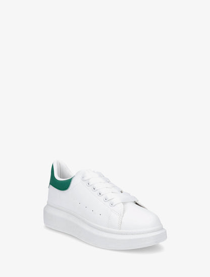 Sneakers classiques à contrefort contrastant - Blanc/vert - 2