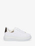 Sneakers classiques à contrefort nacré - Blanc/or - 1