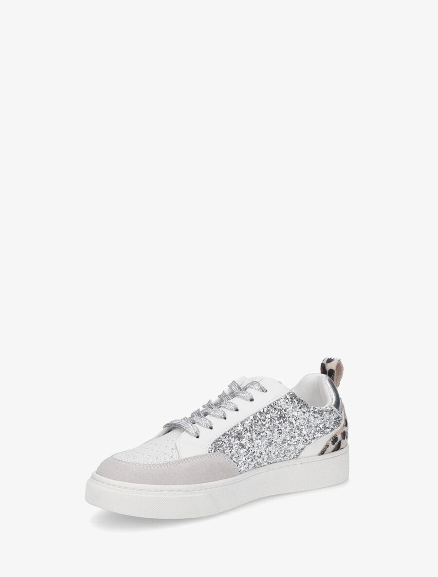 Sneakers plates étoile stylisé - Argent - 3