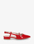 Ballerines pointus à talon ouvert - Rouge - 1