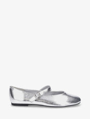 Ballerines en simili nacré à bride - Argent - 1