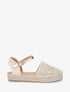Espadrilles plates en crochet fantasie - Or - 5