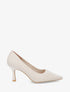 Escarpins en tissu ajouré à bouts pointus - Beige clair - 1