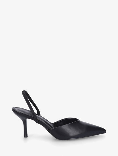 Escarpins à bouts pointus et bride élastiquée - Noir - 1