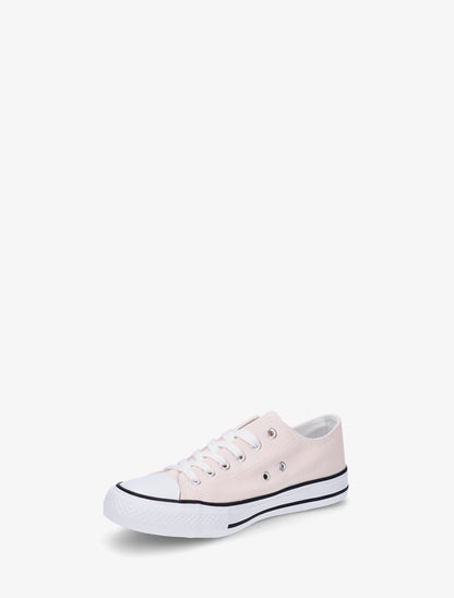 Baskets basiques en toile - Rose pâle - 3