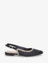 Ballerines pointues effet osier - Noir - 1