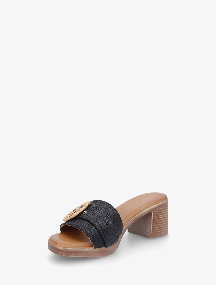 Mules à ganse effet panier d&