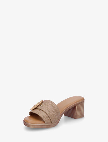 Mules à ganse effet panier d&
