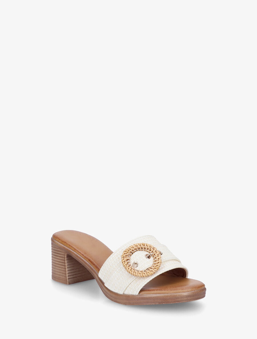 Mules à ganse effet panier d&