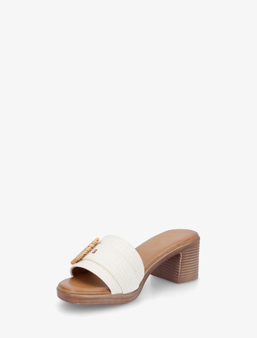 Mules à ganse effet panier d&