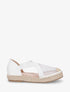 Espadrilles élastiquées effet mesh - Blanc - 1