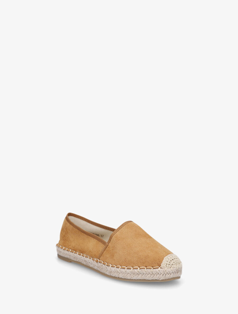 Espadrilles plates en suédine - Camel - 2