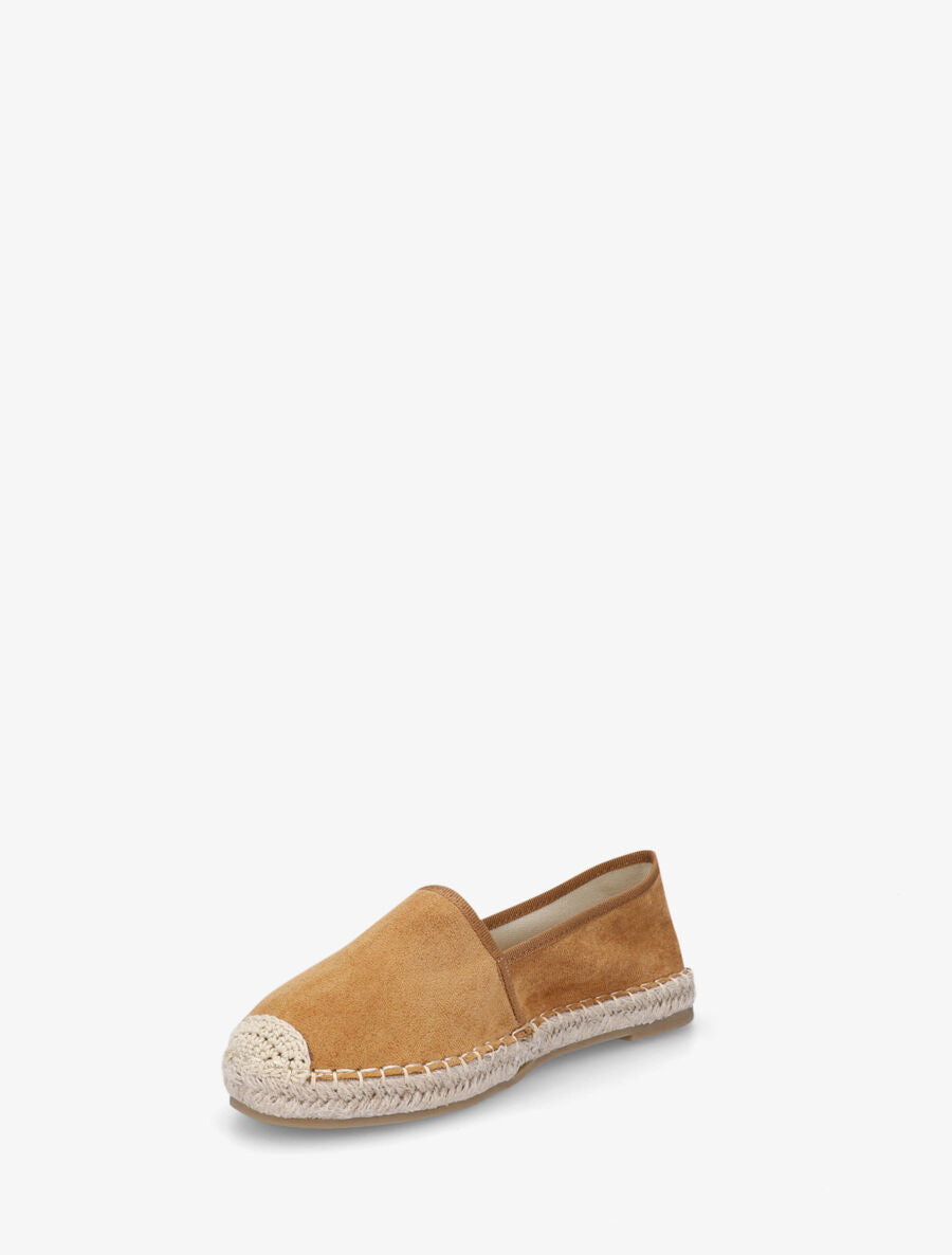 Espadrilles plates en suédine - Camel - 3