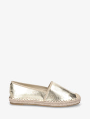 Espadrilles plates en simili nacré - Or - 1