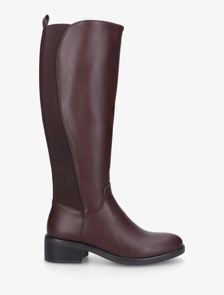 Bottes classiques élastiquées - Bordeaux - 1
