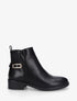 Bottines sanglées en simili - Noir - 1