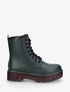 Boots style rangers à semelle crantée - Vert foncé - 1