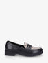 Mocassins imprimé python en simili - Noir - 1