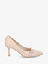 Escarpins vernis en simili - Nude - 1