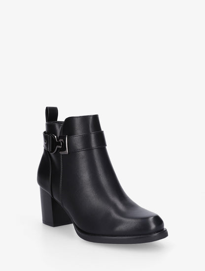 Bottines basiques en simili - Noir - 2