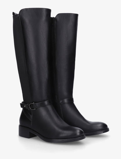 Bottes basses casual en simili - Noir - 4