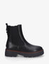 Boots élastiquées en simili - Noir - 1