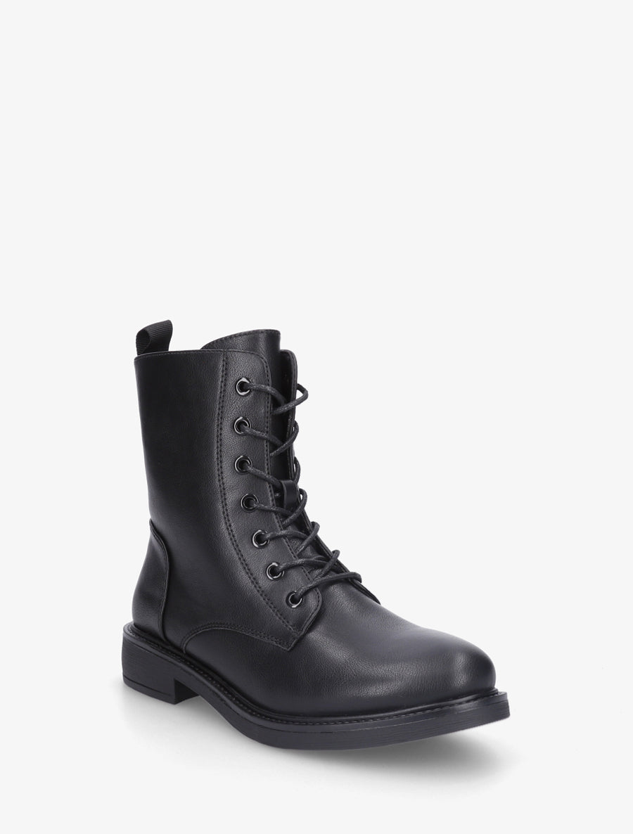Bottines montantes à lacets - Noir - 2