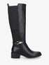 Bottes élastiquées à empiècement métallique - Noir - 1